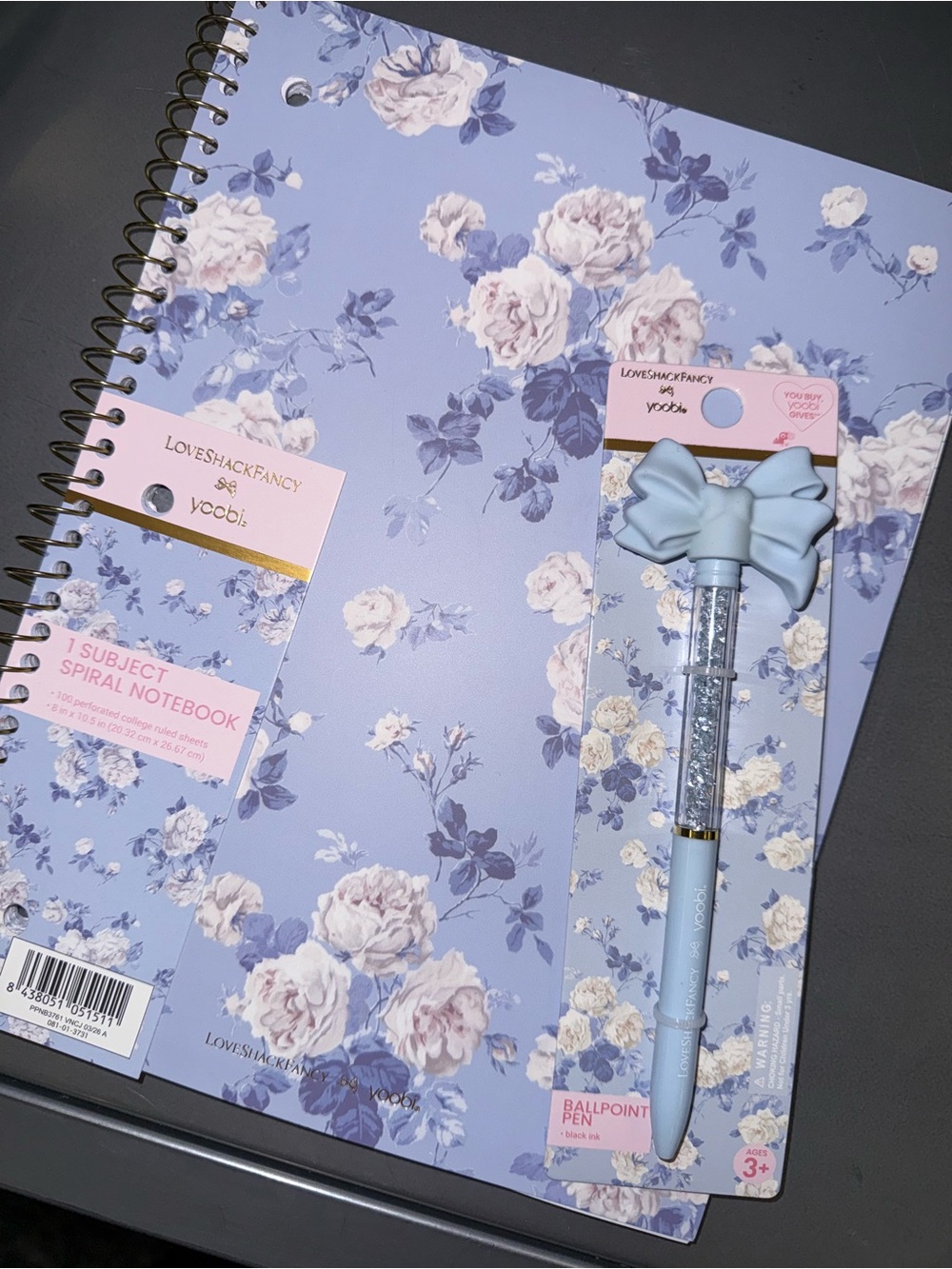 NWT LoveShackFancy x Yoobi x Target - Notebook Pen Set